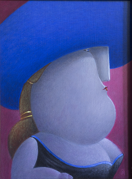 Bernhard Huber, Schwerer blauer Hut